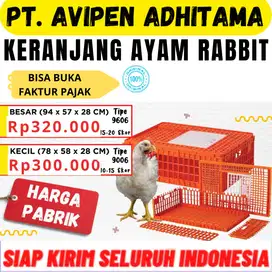 Keranjang Ayam Potong Broiler Plastik Merek Rabbit Bandung