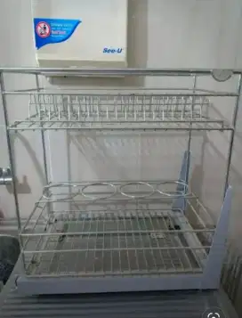 Rak piring bhn stanles kondisi baru