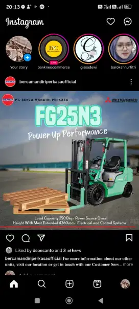 FORKLIFT MITSUBISHI RESMI INDONESIA GARANSI