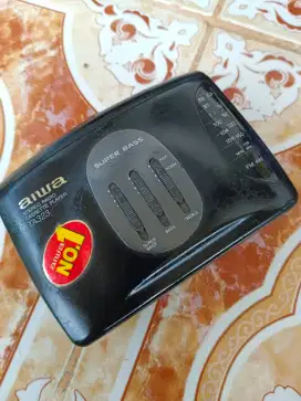 Walkman Radio Setereo FM AM Tipe Tipe Kaset Aiwa T323 Super Bass, Mati