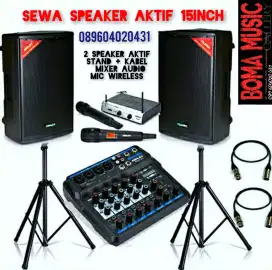 Sewa Speaker Aktif set