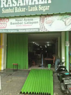 Service Rolling door folding gate murah