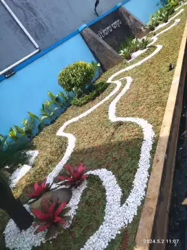 Jasa pangkas merapikan taman & pasang baru taman minimalis