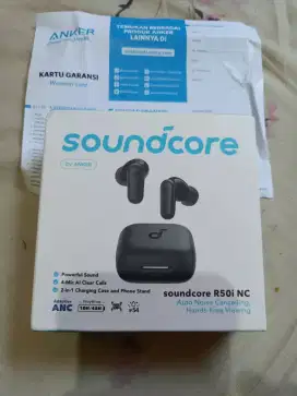 Headset Bluetooth 5.4 TWS ANKER SOUNDCORE R50i NC ANC 4 Mic Batre 10h