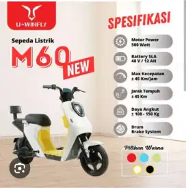 New Sepeda Listrik Uwinfly M60