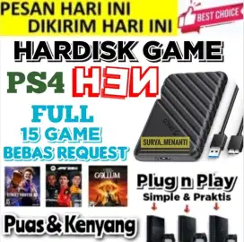 HDD EKSTERNAL PS4 320GB FULL GAME Murah SIAP DIKIRIM