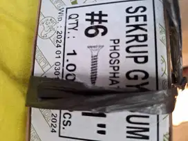Sekrup gypsum6*1/6*2