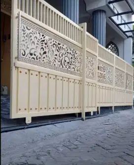 Pintu pagar full kombinasi