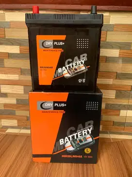 Aki Mobil Kering / Maintenence Free Murah Gratis Ongkir dan Pemasangan