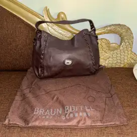 Tas Braun Buffel Cokelat Kulit Original