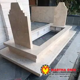 BATU NISAN MAKAM MARMER, KIJING MAKAM MARMER BERKUALITAS