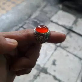 Natural batu akik red raflesia bengkulu