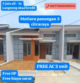 Rumah murah cluster Mutiara panongan 3 citra raya dekat curug