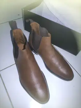 Boots aska wanita Prabu Kulit asli