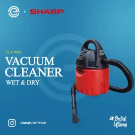 Sharp EC-CW60 Vacuum Cleaner Basah & Kering - Garansi Resmi 1 Tahun