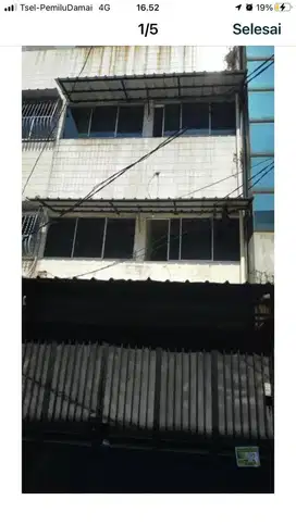 Dijual, Butuh, Cepat, 3,6 M, TP, Ruko 3,5 lt, full isi kost 12 kamar
