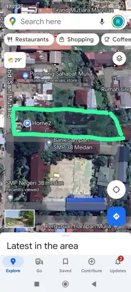 Dijual Rumah dan Tanah luas, cocok untuk perumahan.