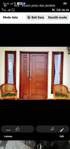 kusen pintu jati