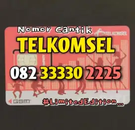 (bisa COD) Nomor Cantik Kartu TELKOMSEL prabayar HOKI #3