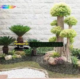 Pembuatan taman rumput dll