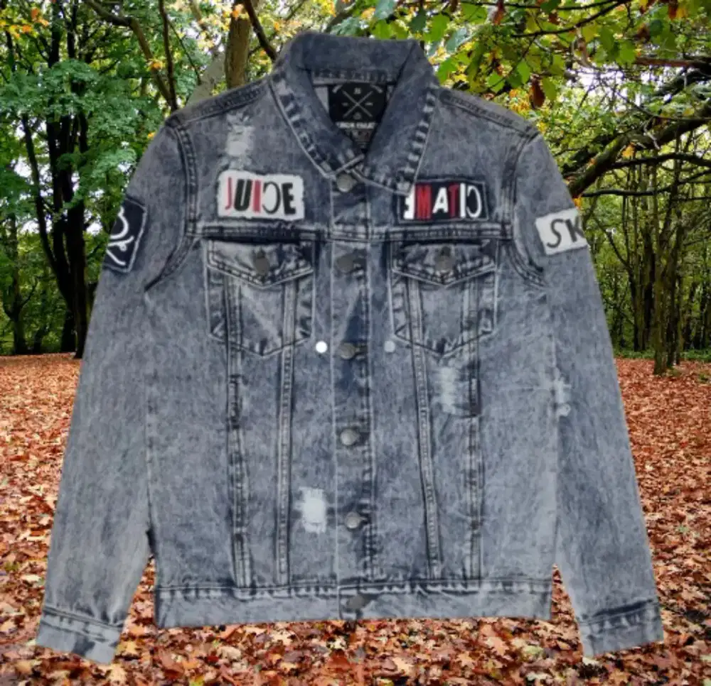 Jaket Jeans Juice Ematic original mjck maternal light blue