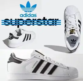 ADIDAS SUPERSTAR FUNDATION PACK WHITE BLACK LEATHER SIZE 37