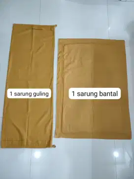 Sarung bantal guling rumbai katun jepang