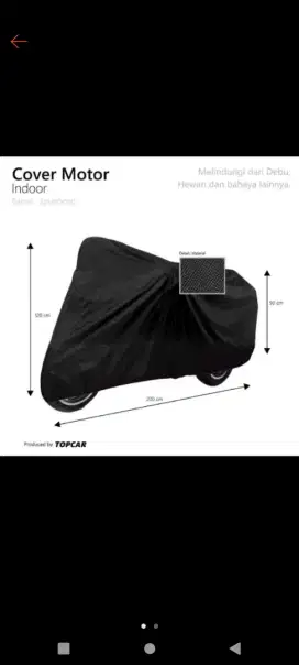 Sarung motor bahan kain kanvas