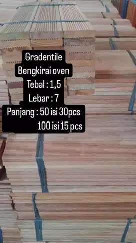 Kayu bengkirai oven decking