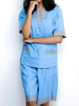 Baju Baby Sitter Model Kulot Size S Warna Biru