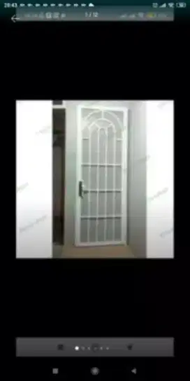 Pintu teralis kasa nyamuk minimalis