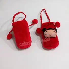 Boneka Pucca Souvenir Tali Gantungan Serut Mainan Anak Anak