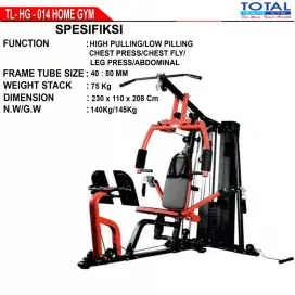 Alat fitness home gym red iron tl 014 kokoh