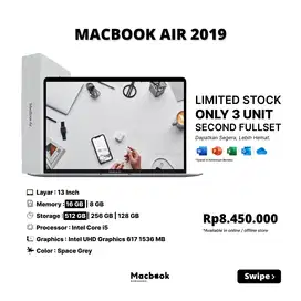 Macbook Air 2019 RAM 16/256 GB