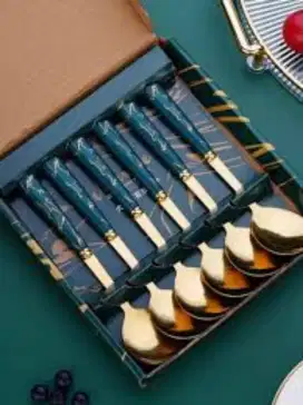 Sendok set marble 6pcs