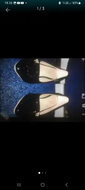 Sepatu fantofel hitam 40