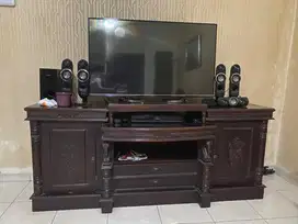 meja kayu jati tv good condi