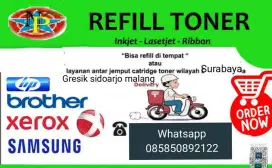 Refill tinta toner printer laserjet hp Xerox brother canon