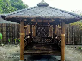 Gasebo bambu wulung