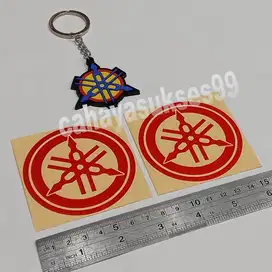 Koleksi Souvenir Gantungan Kunci Logo YAMAHA Karet Keychain Motor