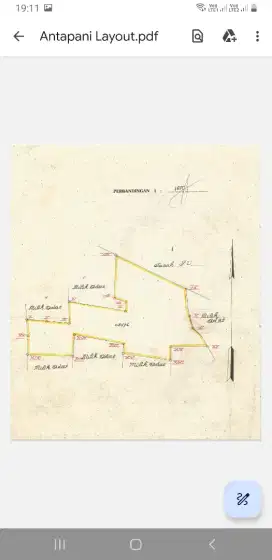 Murah 4 jtanTanah Matang 6200m SHM Antapani area pemukiman