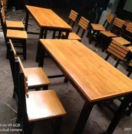 Meja kursi makan set meja 1 kursi 4