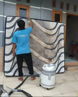 Jasa cuci kasur sepringbed cuci sofa panggilan