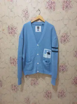 Mulus .authentic jaket .cardigan boss x russell size xl