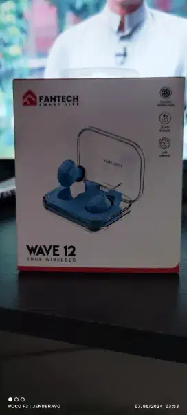 Fantech TWS Bluetooth Wireless Wave 12 TW12 Built-in Microphone