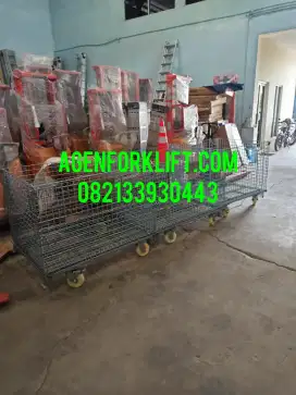 Keranjang Besi Lipat Pallet Mesh