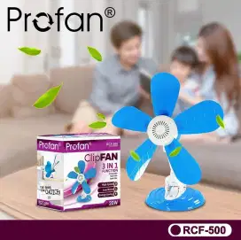 Kipas Jepit Clip Fan 20Watt 5 Baling2 Garansi Super Aman