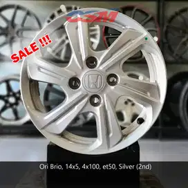 SALE!! Velg ORI Brio, R14. Utk Brio,Calya,Sigra,Jazz,Mobilio,Agya,Ayla