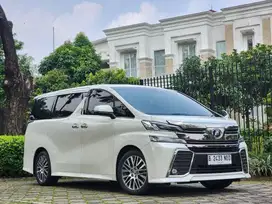 KM.70.RB ASLI!! VELLFIRE ZG 2.5 AT 2015 PUTIH SUPER SEGER TDP 55JT !!