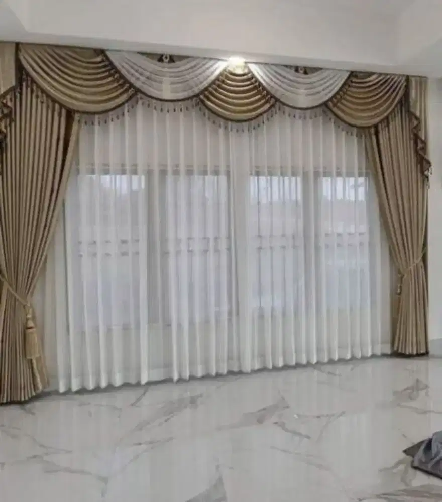 Gorden Mewah Bahan Berkualitas Gordyn Blackout Custom